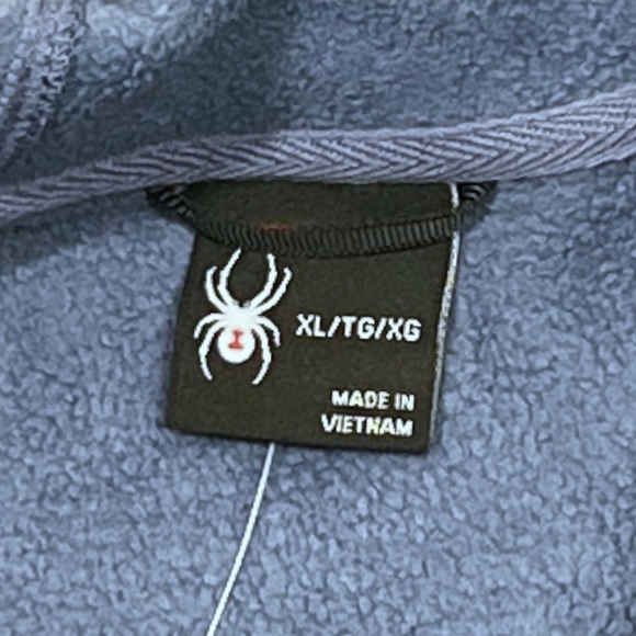 SPYDER Blue Zipper Hoodie - Picture 5 of 6